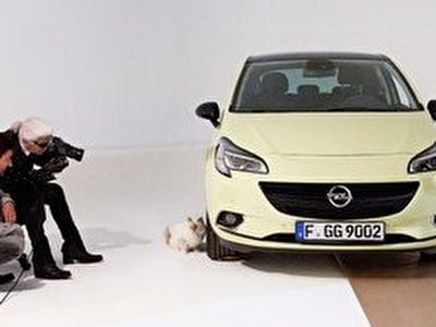Opel Corsa, Karl Lagerfeld i supermodel Šupet iza kulisa 2014-10-28 Riselshajm/Pariz